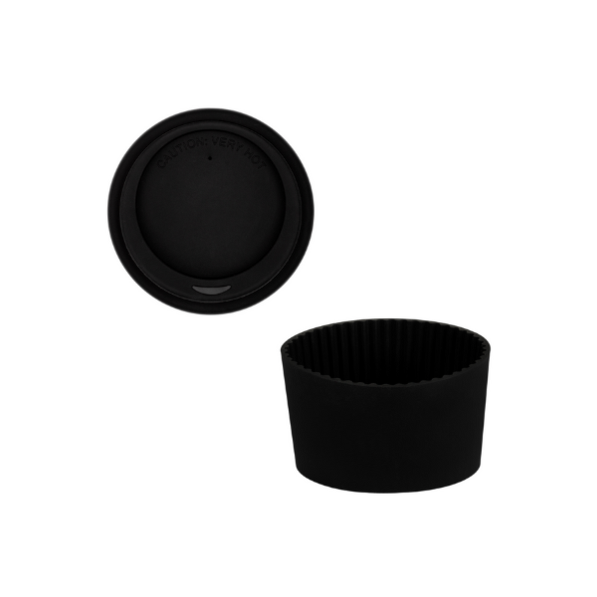 Black Lid and Sleeve for 16oz cup