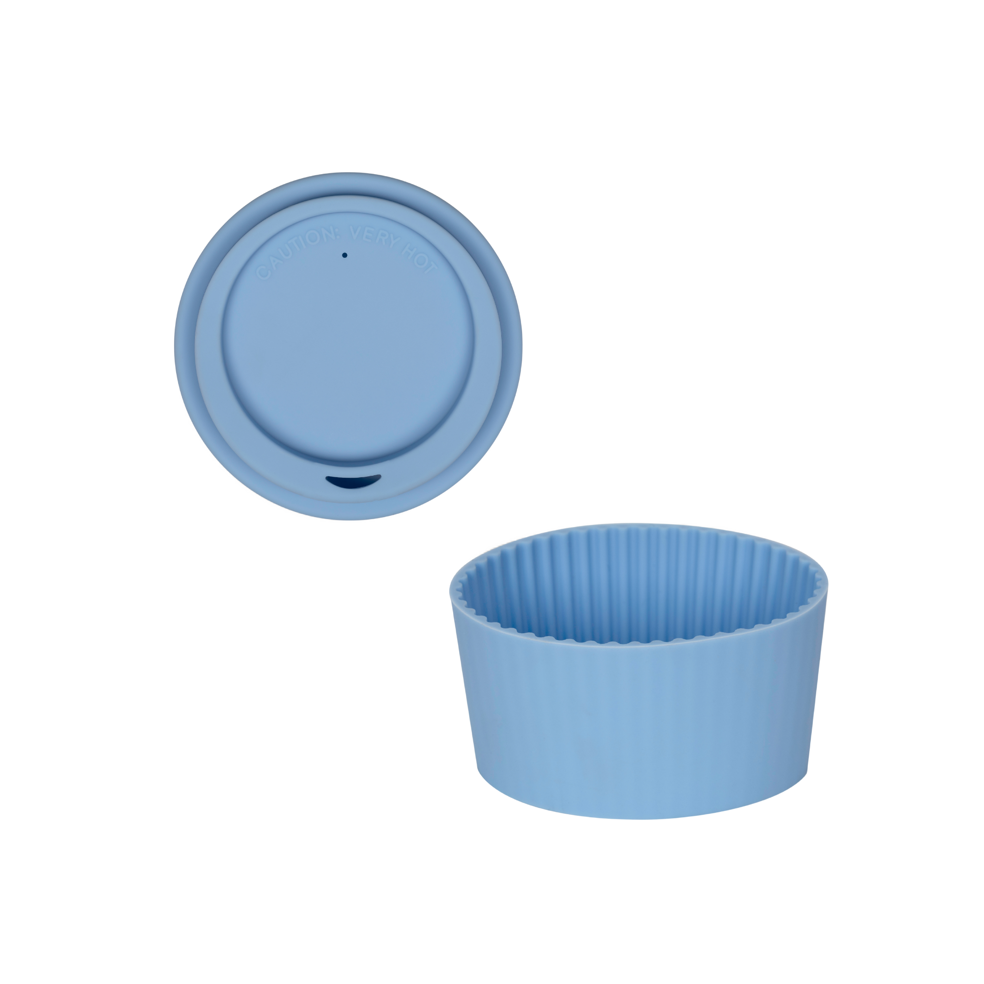 Blue Lid and Sleeve for 16oz cup