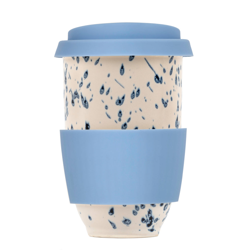 Blue Lid and Sleeve for 12oz cup