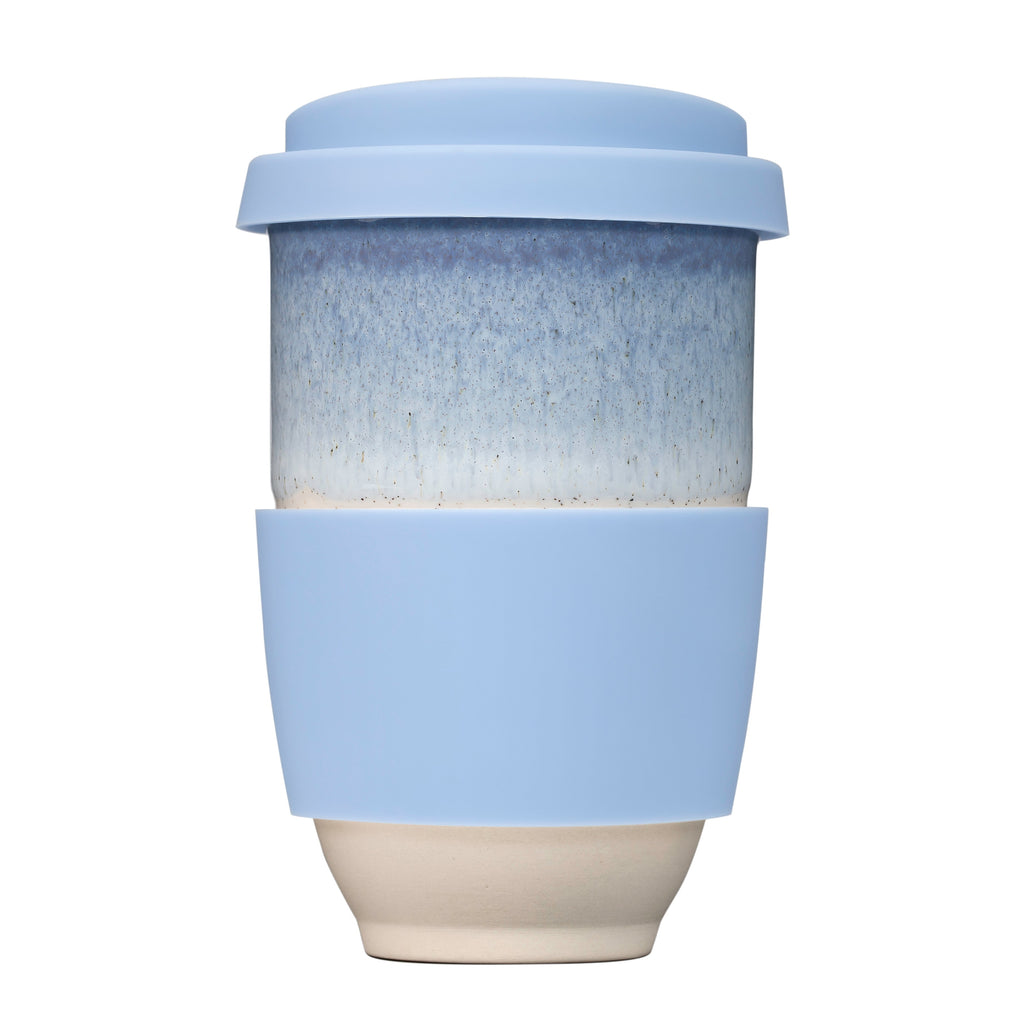 Blue Lid and Sleeve for 12oz cup