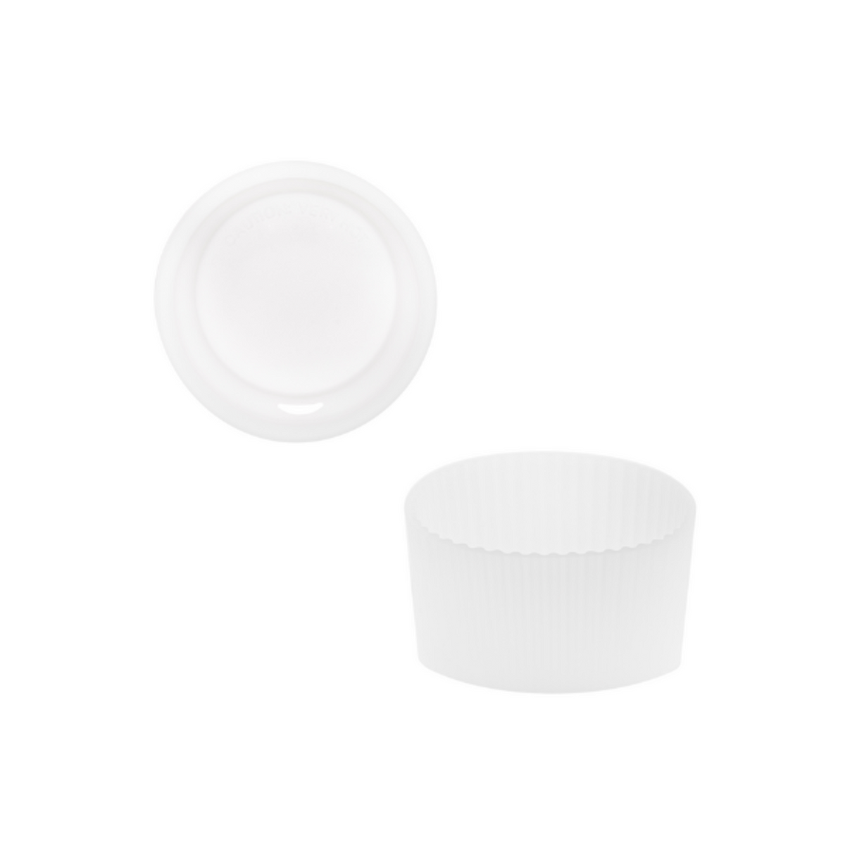 Clear Lid and Sleeve for 12oz cup